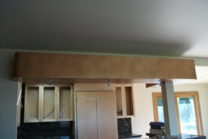 Faux painted Copper metallic painted drywall