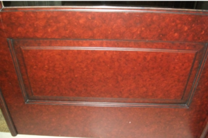 Example of custom Faux and glaze for painting cabinets