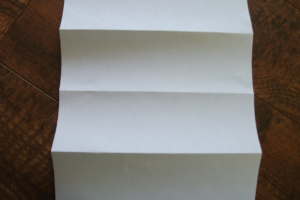 blank folded paper for drawing game